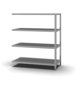 Fachbodenregal Anbauregal WR, 1.500×1.300×600 mm, verzinkt