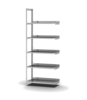 Aktenregal Anbauregal WR, 1.850×750×300 mm, verzinkt
