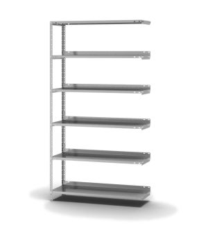 Aktenregal Anbauregal WR, 1.850×1.000×300 mm, verzinkt