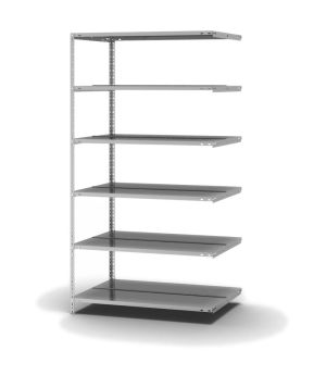 Aktenregal Anbauregal WR, 1.850×1.000×600 mm, verzinkt