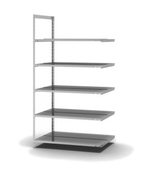 Aktenregal Anbauregal WR, 1.850×1.000×600 mm, verzinkt