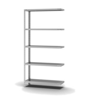 Fachbodenregal Anbauregal WR, 2.000×1.000×300 mm, verzinkt