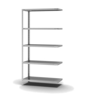 Fachbodenregal Anbauregal WR, 2.000×1.000×400 mm, verzinkt