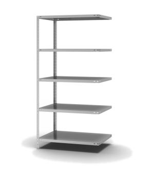 Fachbodenregal Anbauregal WR, 2.000×1.000×600 mm, verzinkt