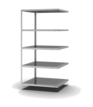 Fachbodenregal Anbauregal WR, 2.000×1.000×800 mm, verzinkt