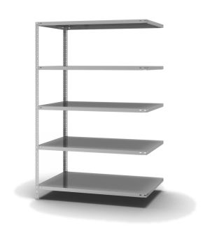 Fachbodenregal Anbauregal WR, 2.000×1.300×800 mm, verzinkt