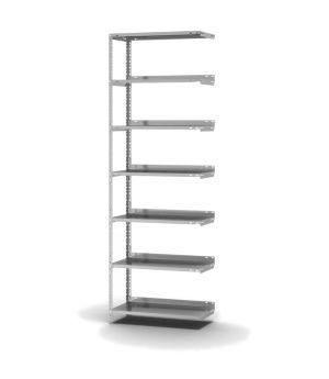 Aktenregal Anbauregal WR, 2.200×750×300 mm, verzinkt
