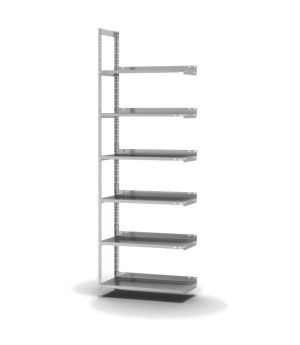 Aktenregal Anbauregal WR, 2.200×750×300 mm, verzinkt