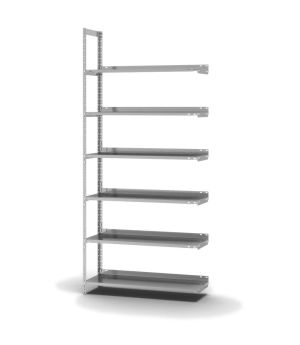 Aktenregal Anbauregal WR, 2.200×1.000×300 mm, verzinkt
