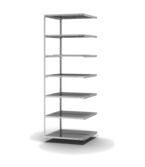 Aktenregal Anbauregal WR, 2.200×750×600 mm, verzinkt