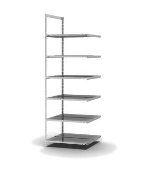 Aktenregal Anbauregal WR, 2.200×750×600 mm, verzinkt