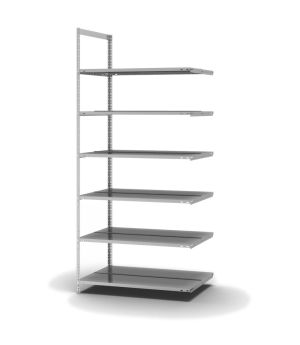 Aktenregal Anbauregal WR, 2.200×1.000×600 mm, verzinkt
