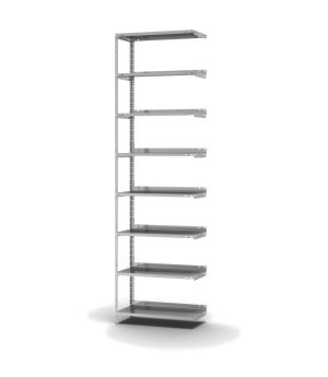 Aktenregal Anbauregal WR, 2.550×750×300 mm, verzinkt