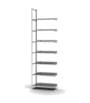 Aktenregal Anbauregal WR, 2.550×750×300 mm, verzinkt