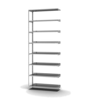 Aktenregal Anbauregal WR, 2.550×1.000×300 mm, verzinkt