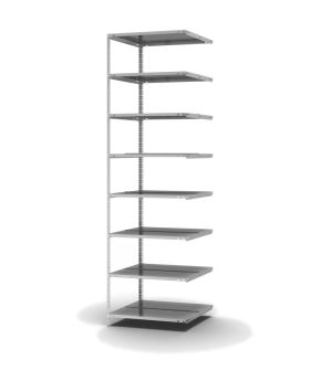 Aktenregal Anbauregal WR, 2.550×750×600 mm, verzinkt