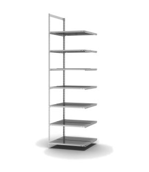 Aktenregal Anbauregal WR, 2.550×750×600 mm, verzinkt