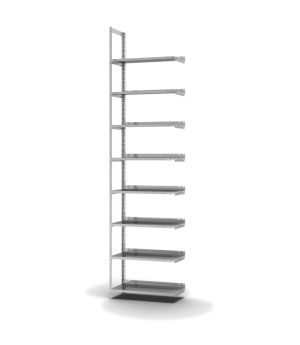 Aktenregal Anbauregal WR, 2.900×750×300 mm, verzinkt