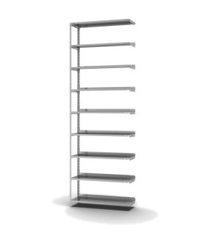Aktenregal Anbauregal WR, 2.900×1.000×300 mm, verzinkt