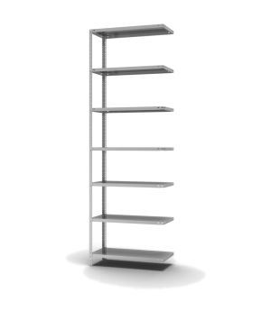 Fachbodenregal Anbauregal WR, 3.000×1.000×400 mm, verzinkt