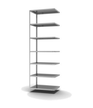 Fachbodenregal Anbauregal WR, 3.000×1.000×600 mm, verzinkt