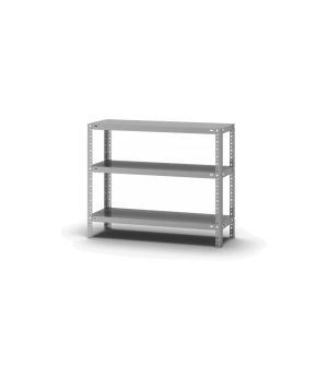 Fachbodenregal Grundregal WR, 800×1.000×300 mm, verzinkt