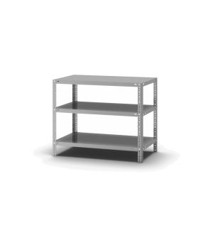 Fachbodenregal Grundregal WR, 800×1.000×500 mm, verzinkt