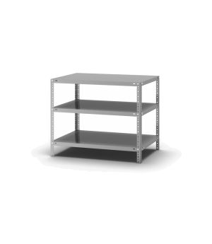 Fachbodenregal Grundregal WR, 800×1.000×600 mm, verzinkt