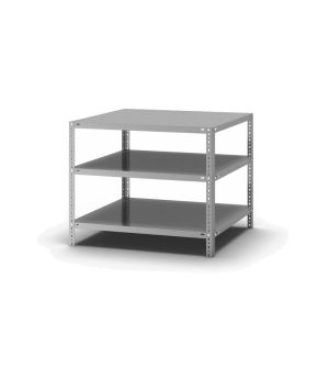 Fachbodenregal Grundregal WR, 800×1.000×800 mm, verzinkt
