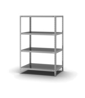 Fachbodenregal Grundregal WR, 1.500×1.000×600 mm, verzinkt