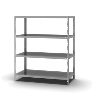 Fachbodenregal Grundregal WR, 1.500×1.300×600 mm, verzinkt