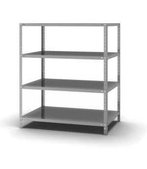 Fachbodenregal Grundregal WR, 1.500×1.300×800 mm, verzinkt