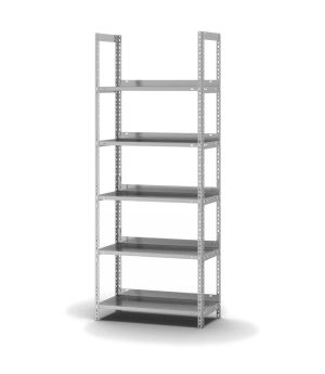 Aktenregal Grundregal WR, 1.850×750×300 mm, verzinkt