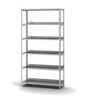 Aktenregal Grundregal WR, 1.850×1.000×300 mm, verzinkt