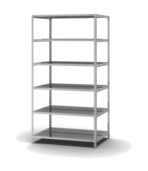 Aktenregal Grundregal WR, 1.850×1.000×600 mm, verzinkt