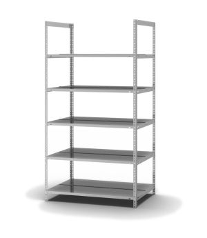 Aktenregal Grundregal WR, 1.850×1.000×600 mm, verzinkt
