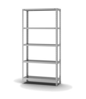Fachbodenregal Grundregal WR, 2.000×1.000×300 mm, verzinkt