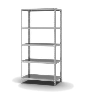 Fachbodenregal Grundregal WR, 2.000×1.000×500 mm, verzinkt