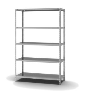 Fachbodenregal Grundregal WR, 2.000×1.300×500 mm, verzinkt