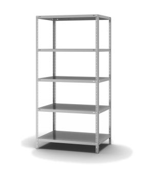 Fachbodenregal Grundregal WR, 2.000×1.000×600 mm, verzinkt