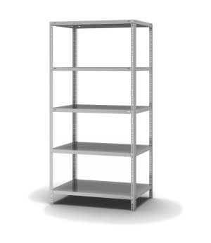 Fachbodenregal Grundregal WR, 2.000×1.000×600 mm, verzinkt