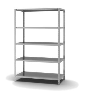 Fachbodenregal Grundregal WR, 2.000×1.300×600 mm, verzinkt