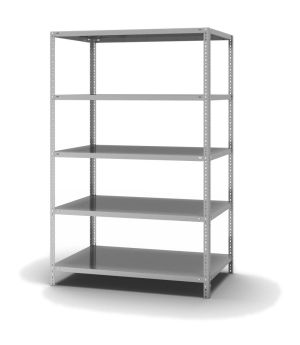 Fachbodenregal Grundregal WR, 2.000×1.300×800 mm, verzinkt
