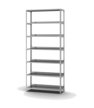 Aktenregal Grundregal WR, 2.200×1.000×300 mm, verzinkt