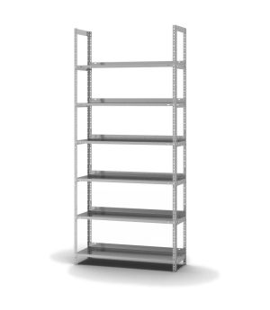 Aktenregal Grundregal WR, 2.200×1.000×300 mm, verzinkt