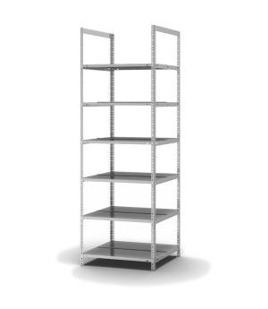 Aktenregal Grundregal WR, 2.200×750×600 mm, verzinkt