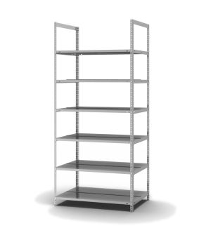Aktenregal Grundregal WR, 2.200×1.000×600 mm, verzinkt