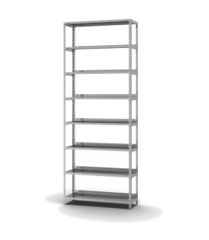 Aktenregal Grundregal WR, 2.550×1.000×300 mm, verzinkt