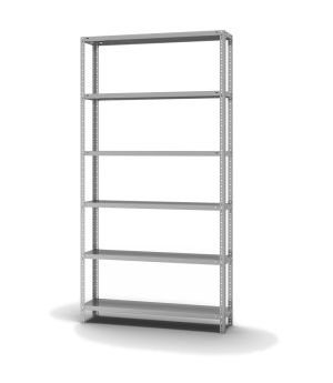 Fachbodenregal Grundregal WR, 2.500×1.300×300 mm, verzinkt