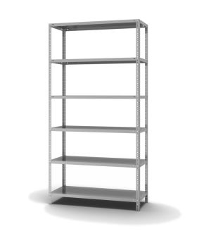 Fachbodenregal Grundregal WR, 2.500×1.300×500 mm, verzinkt